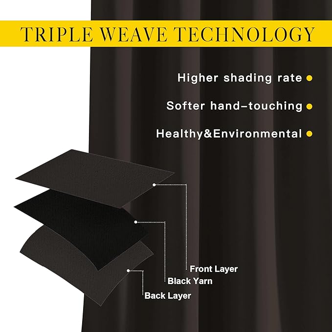 NICETOWN Room Darkening Slding Glass Curtain Panels - Window Treatment Thermal Insulated Grommet Light Blocking Drapes for Bedroom/Home Office (2 Panels, 80 by 84, Toffee Brown)