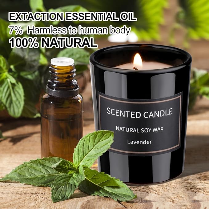 Candle Set, Holiday Scented Candle Soy Candles for Home Scented, Candle Gift Set for Women Men Holiday Candle Aromatherapy Candles, Women Gifts
