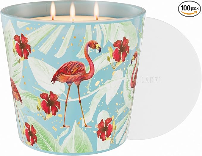 Hidden Label Watermelon Lemonade Scented Candle, 30oz Large 3 Wick Non Toxic Natural Soy Wax, 100 Hours Slow Burn Clean Burn Aromatherapy for Mood Boost & Stress Relief