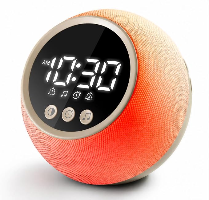 Sunrise Alarm Clock with Sound Machine, Wake Up Light, Dual Alarms by HomePage