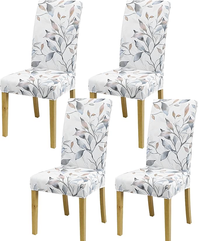 BIETYONE Chair Covers,Dining Room Chair Covers Set of 4,Stretch Kitchen Chair Cover,Washable Dining Chair Cover,Parsons Chair Slipcovers Protective,for Home,Restaurant,Banquet