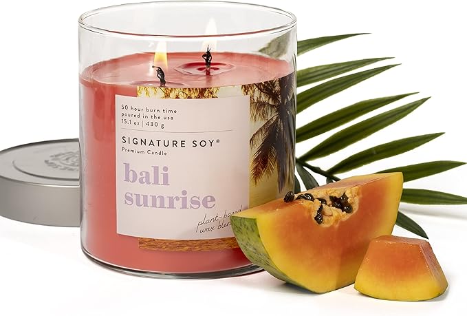 Signature Soy Lidded Bali Sunrise Scented Candle