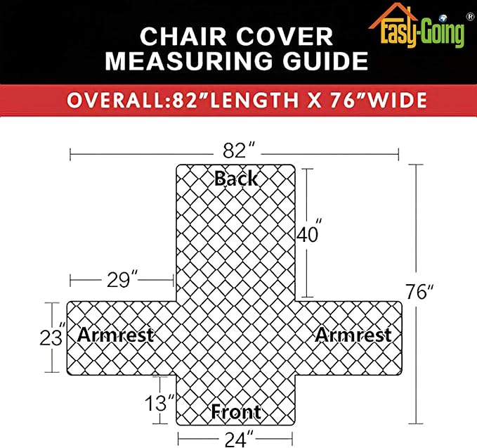 Easy-Going Chair Sofa Slipcover Reversible Sofa Cover Water Resistant Couch Cover Furniture Protector Cover with Elastic Straps for Pets Kids Children Dog Cat (Chair, Darkgray/Beige)