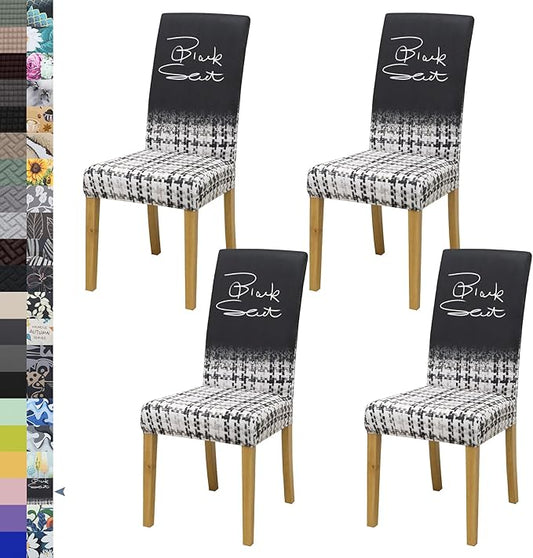 BIETYONE Chair Covers,Dining Room Chair Covers Set of 4,Stretch Kitchen Chair Cover,Washable Dining Chair Cover,Parsons Chair Slipcovers Protective,for Home,Restaurant,Banquet