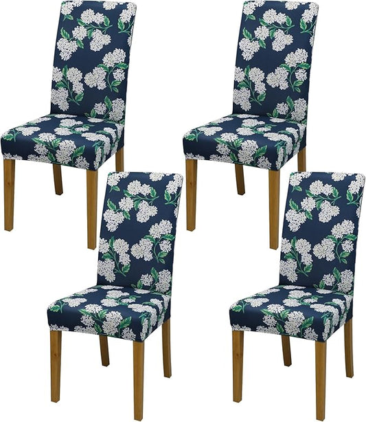 BIETYONE Chair Covers,Dining Room Chair Covers Set of 4,Stretch Kitchen Chair Cover,Washable Dining Chair Cover,Parsons Chair Slipcovers Protective,for Home,Restaurant,Banquet