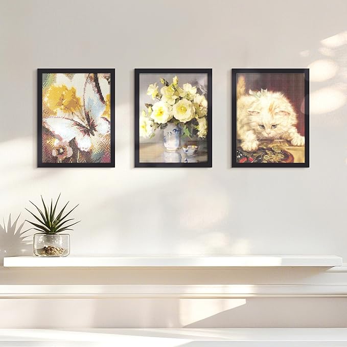 upsimples 10x13 Picture Frames, Display Pictures 9x12 with Mat or 10x13 Without, Wall Hanging Photo Frame, Black, 1 Pack