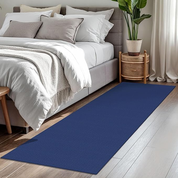 KOZYFLY Washable Runner Rug 2x7 ft Hallway Runner Kitchen Runner Rugs with Rubber Backing Bobo Entryway Runner Indoor, Carpet Runners for Hall Entrance Bedroom, Royal Blue