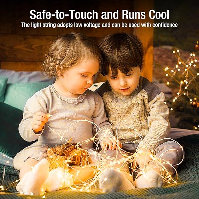 20 Pack Fairy Lights Battery Operated - 7ft 20 Led Twinkle Lights 3 Modes, Bulk Mini String Lights Waterproof for Mason Jars Vases DIY Party Wedding Mothers Day Decoration-Warm White
