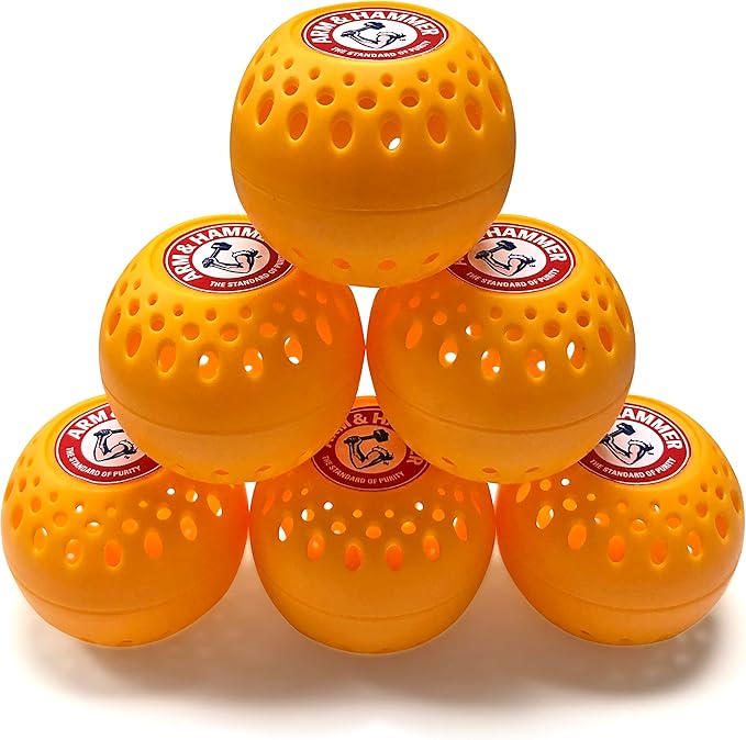 Arm & Hammer OdorBusterz?? Odor Eliminator Balls, Clean Burst, 6 Count ?€? Baking Soda Odor Control for Closets, Drawers, Hampers & Small Spaces