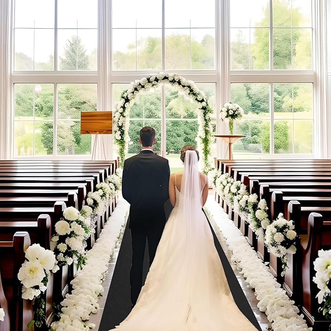 Black Carpet Runner for Party,140GSM 2.6FTx30FT Carpet Party Decorations,Red Runway Rug for Prom Felt Non-Woven Fabric,Runner for Wedding Ceremony