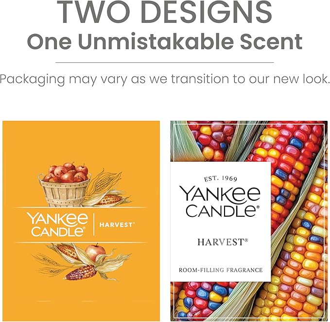 Yankee Candle Large Tumbler Scented Candle with up to 80 Hour Burn Time, Premium Plant Wax Blend for Consistent Burn, 20 oz Tumbler Candle with Room Filling Fragrance, Harvest