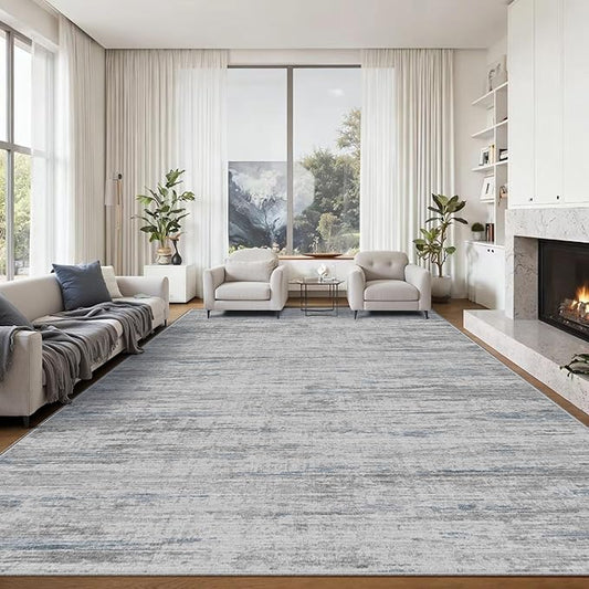 8x10 Area Rugs for Living Room,Modern Abstract Non-Slip Backing Washable Rugs,Soft Thin Large Area Rug，Stain Resistant Carpets for Bedroom Dining Room Home Decor