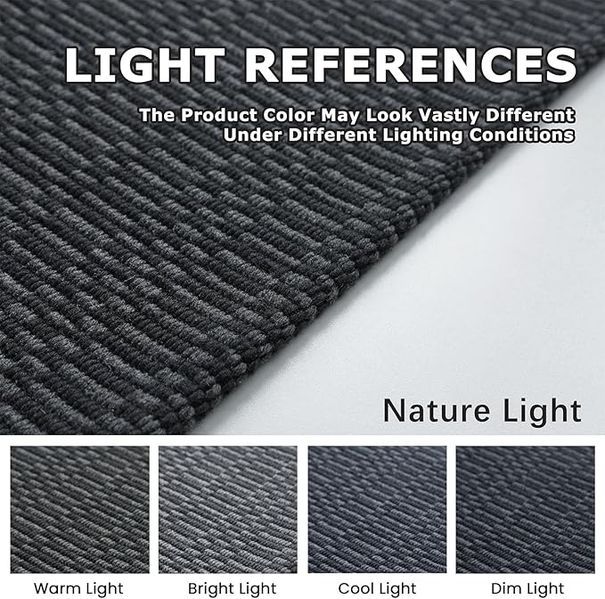 KOZYFLY Washable Runner Rug 3x20 ft Hallway Kitchen Runner Rugs with Rubber Backing Bobo Non Slip Entryway Runner Indoor, Long Carpet Runners for Hall Kitchen Entryway, Black/Grey