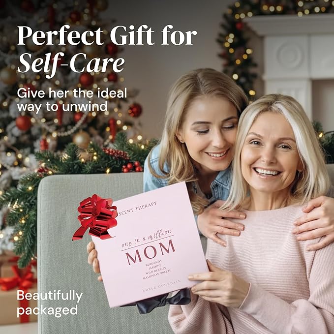 Scented Candle Set - 4 Candles and 2 Sachets - Aromatherapy Scents for Birthday Gifts for Mom - Over 160-Hour Burn Time for Mom Birthday Candles, Relaxation & Holiday Gift Idea