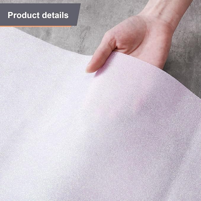 Tatuo Carpet Runner 2.46 x 30 ft Runway Rug 55 GSM Thickness with Carpet Tape for Prom Graduation Wedding Outdoor Indoor Hallway Movie Party Decoration Rug(2.46 x 30 Feet,Glitter White)