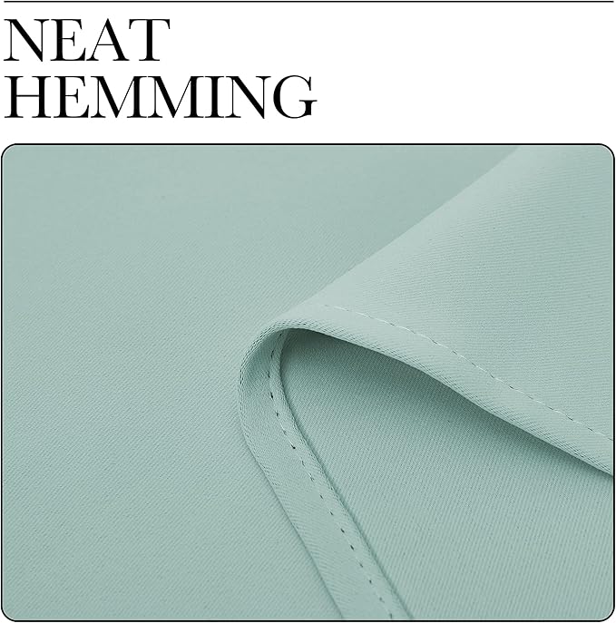 NICETOWN Thermal Insulated Solid Grommet Blackout Curtains/Drape for Living Room (Aqua, 1 Pair, 42 by 84-Inch)
