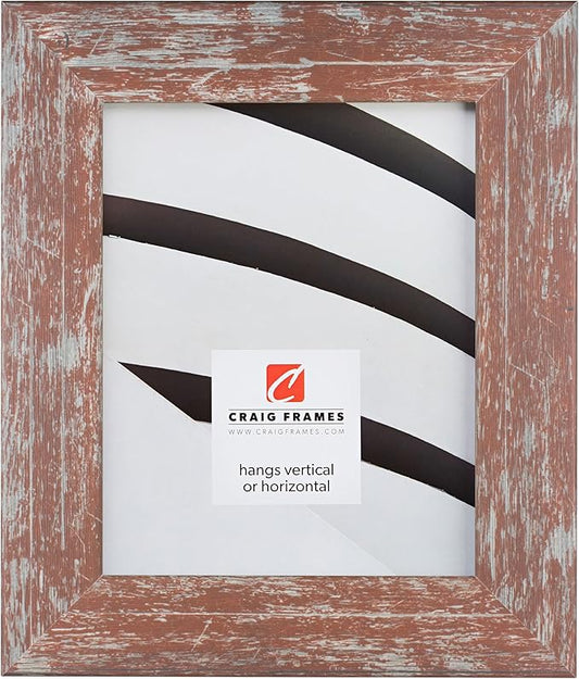 Craig Frames American Barn, 24x33 Picture Frame, Faux Barnwood, Red