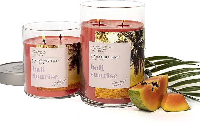 Signature Soy Lidded Bali Sunrise Scented Candle