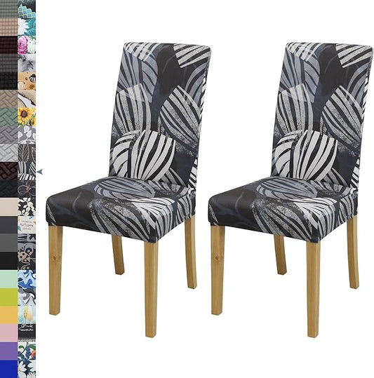BIETYONE Chair Covers,Dining Room Chair Covers Set of 2,Stretch Kitchen Chair Cover,Washable Dining Chair Cover,Parsons Chair Slipcovers Protective,for Home,Restaurant,Banquet