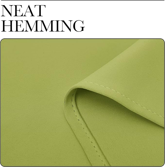 NICETOWN Fresh Green Blackout Curtains 120 inches Length for Living Room, 2 Panels, 55" Wide, Thermal Insulated Long Drapes for Large Window