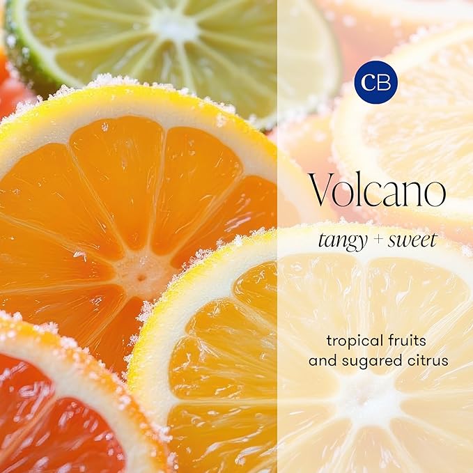 Capri Blue Volcano Scented Candles - Luxury Glass Jar Candles for Home Scented with Tropical Fruit & Sugared Citrus - Soy Wax Blend - Capri Blue Volcano - Blue Color (8 oz)