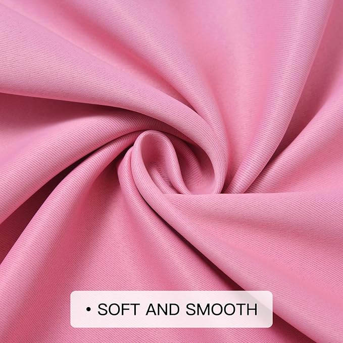 COSVIYA Grommet Ombre Room Darkening Curtains 54 inches Length for Kids/Girls Bedroom, Polyester Light Blocking Pink and Blue Gradient Window Drapes/Curtains for Living Room,2 Panels, 52x54 inches