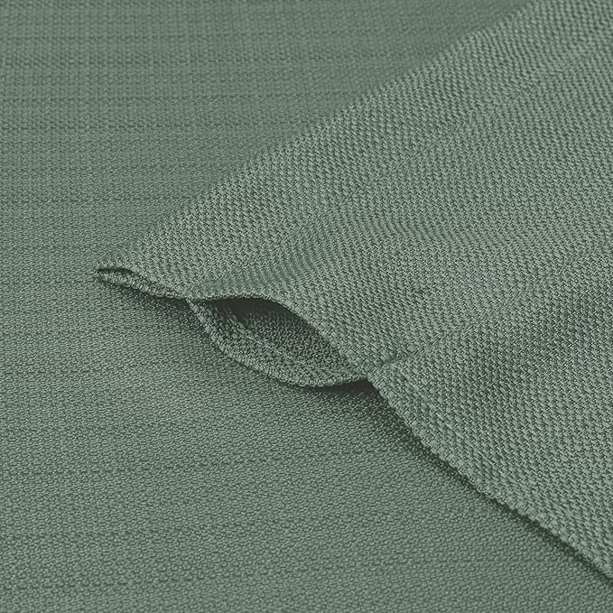 Chyhomenyc Sage Green Curtains 108 Inch Length 2 Panels Set, Faux Linen Textured Light Filtering Soft Airy Farmhouse Curtain Drapes Ceiling to Floor for Large Window, 50Wx108L