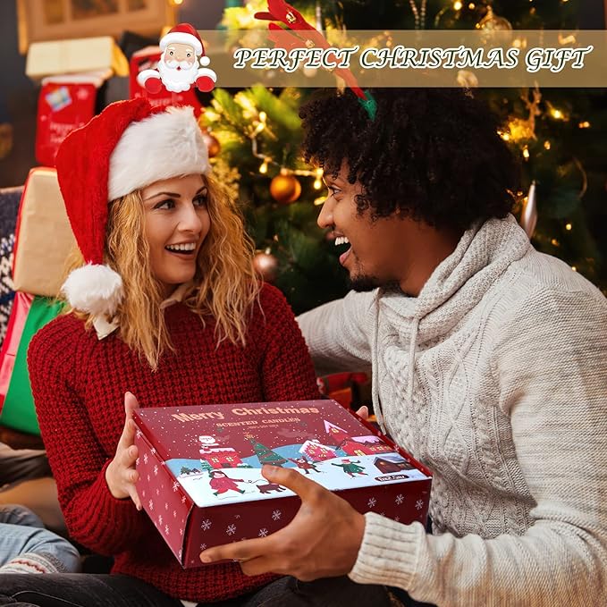 Christmas Scented Candles Gifts Set for Women, 6 Pack 2.5 Oz Candle Set, Natural Soy Wax for Home Scented, Aromatherapy Candles for Birthday, Christmas Gifts for Women