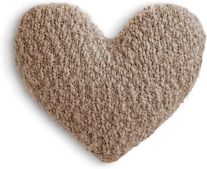 DEMDACO Giving Collection Pink Weighted Giving Heart - Weighted Heart Pillow for Bedding - Decorative Throw Pillow - Meaningful Gift Idea - Handmade - Luxurious, Soft & Cozy - 1.85 lbs