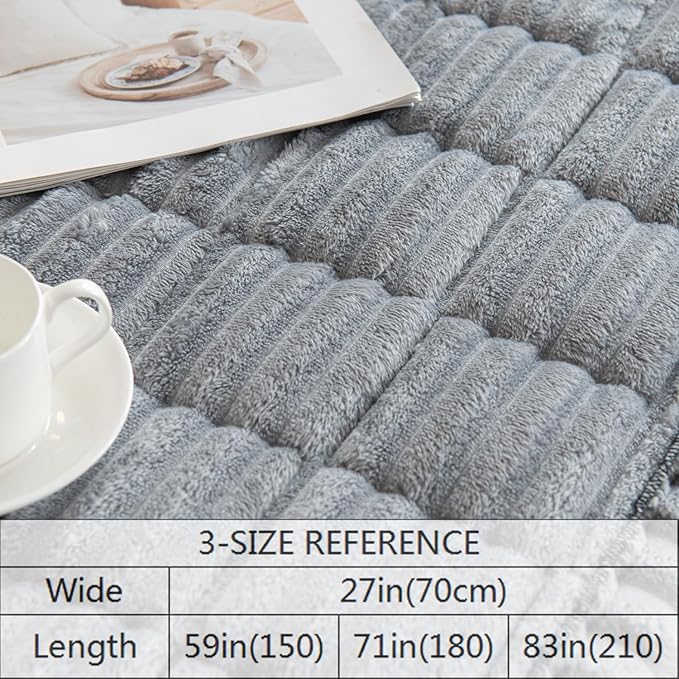 Gumfolk Pet Couch Covers for Sofa Slipcovers Couch Protector for Dogs Washable Cushion Cover, Sofa Pad Blanket Furniture, Grey, 27in*47in