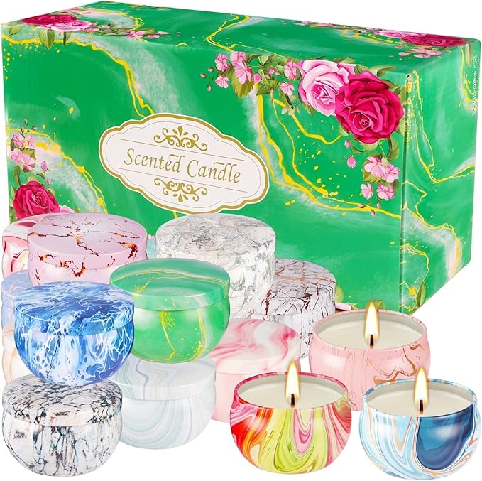 16 Packs Scented Candle Gift Set for Mom | Woman, 2.5oz Jar Candles for Home Scented Bath Yoga, Natural Soy Wax, Fragrance Candle for Mothers Day, Birthday, Valentine's Day…