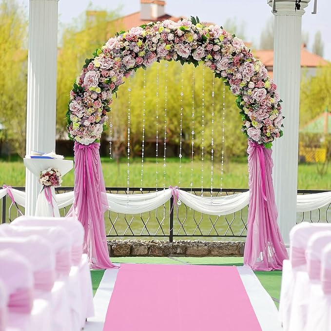 Shappy Pink Carpet Runner Rug for Party 55gsm Thickness with Carpet Tape Hallway Rug for Graduate Wedding Party Dance Floor Outdoor Accessories(2.6 x 30 Feet)