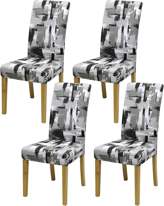 BIETYONE Chair Covers,Dining Room Chair Covers Set of 4,Stretch Kitchen Chair Cover,Washable Dining Chair Cover,Parsons Chair Slipcovers Protective,for Home,Restaurant,Banquet