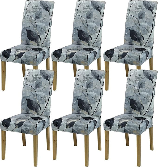 BIETYONE Chair Covers,Dining Room Chair Covers Set of 6,Stretch Kitchen Chair Cover,Washable Dining Chair Cover,Parsons Chair Slipcovers Protective,for Home,Restaurant,Banquet