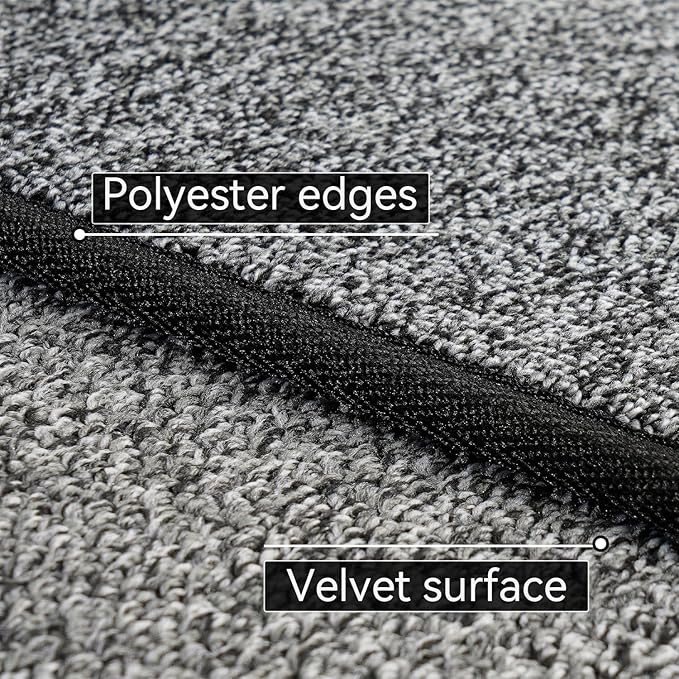 AREDO Runner Rugs for Live Room (Black, 5' x 7' (Rectangular))