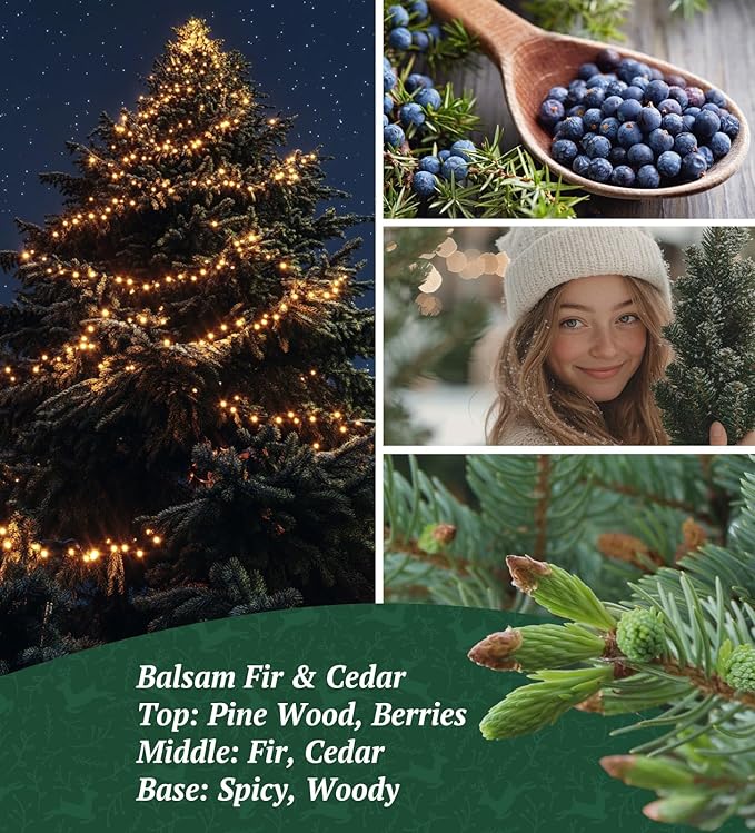 Merry Christmas Candles with Warmer LED, Christmas Decor Gifts Winter Candle with Pine Wood Spice Scents, Cypress Candle Over 40 Hours Burn Time, Home Decorations Indoor, 100% Soy Wax,White