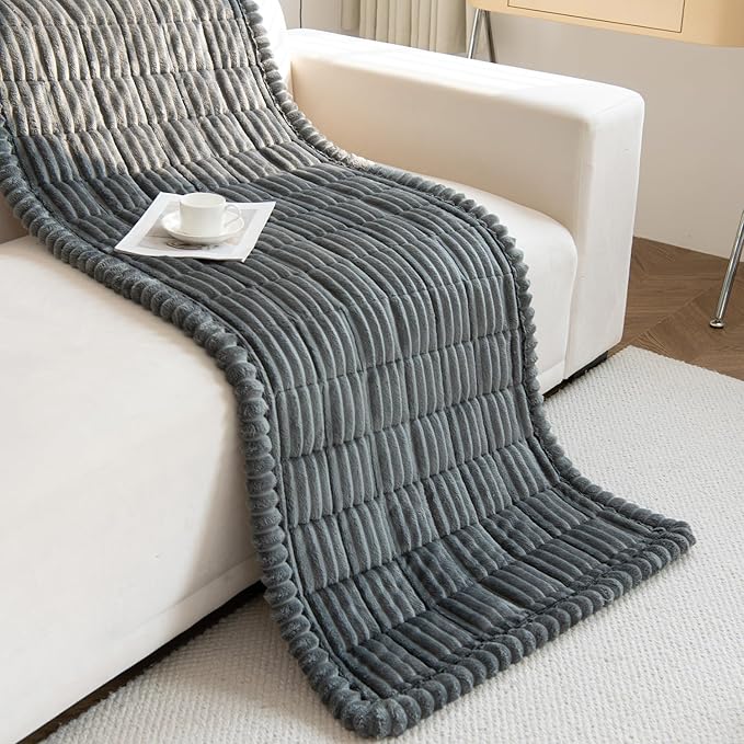 Gumfolk Pet Couch Covers for Sofa Slipcovers Couch Protector for Dogs Washable Cushion Cover, Sofa Pad Blanket Furniture, Dark Grey, 27in*71in