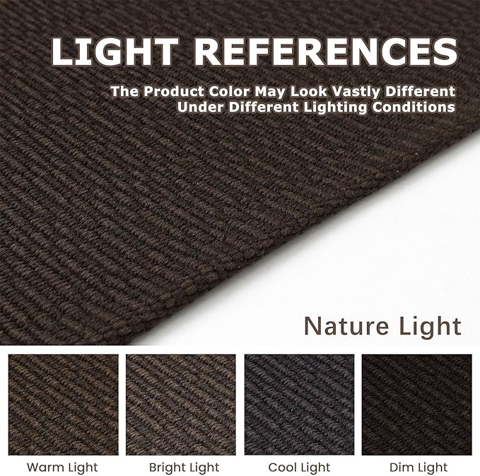 KOZYFLY Washable Area Rug 4x6 Ft Rubber Backed Rugs for Entryway Bedroom Throw Rugs Boho Entry Rug, Cotton Braided Floor Carpet for Dining Room Living Room, Dark Coffee/Brown