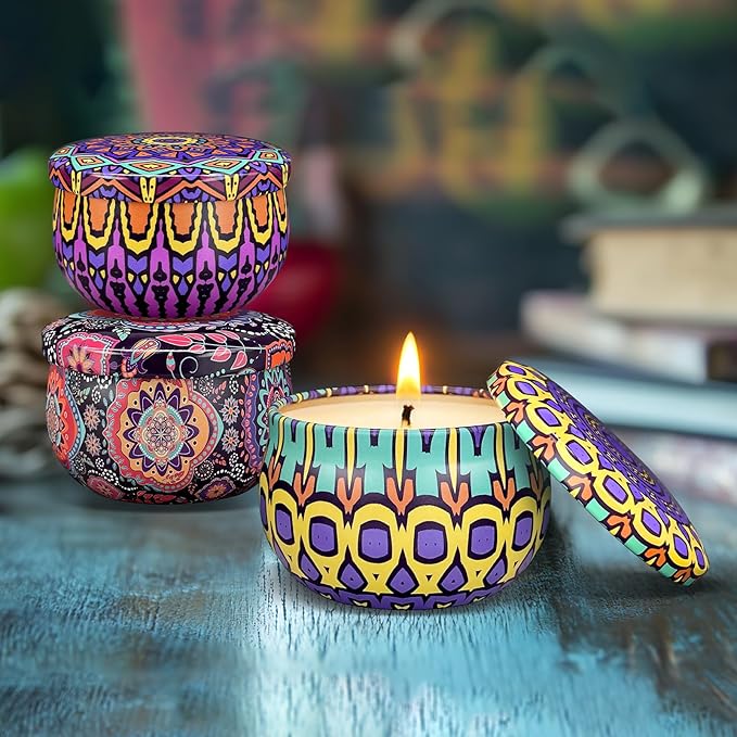 Scented Candles Gift Set,12 Pack Candles for Home Scented, 300 Hour Long Lasting Soy Wax Aromatherapy Candle Set, Birthday Gifts for Women with Gift Box