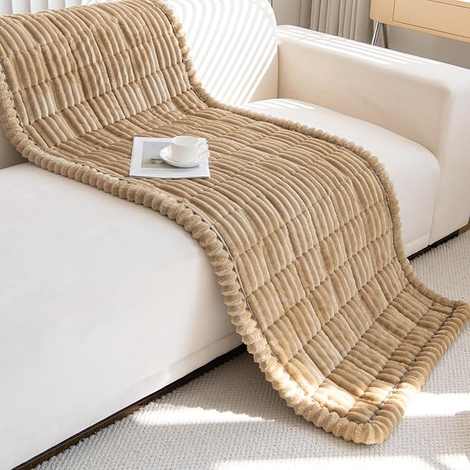 Gumfolk Pet Couch Covers for Sofa Slipcovers Couch Protector for Dogs Washable Cushion Cover, Sofa Pad Blanket Furniture, Brown, 27in*71in