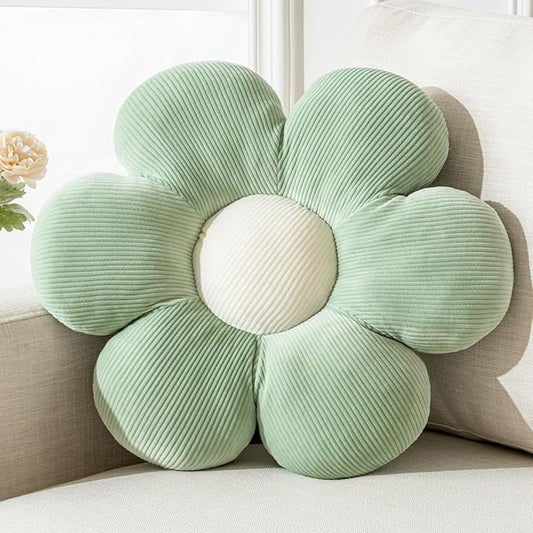 Flower Pillow,Sage Green Pillows Cute Daisy Decorative Throw Pillow Cushion Seating Home Decorative for Bed, Sofa, Couch