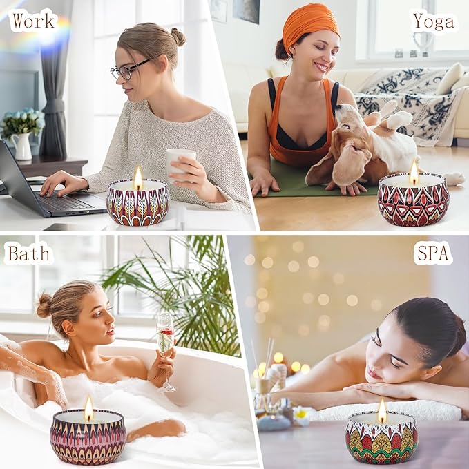 BXGRH Candle Gifts for Women, 18 Packs Aromatherapy Candles, Scented Candles Gift Set for Best Friend Gifts, Candles for Home Scented, Soy Wax Jar Candles, Retro Court Style - Exclusive for Nobles
