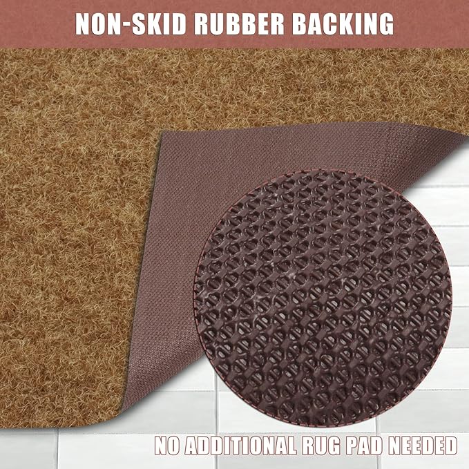 Runner Rug 3 ft x 38 ft Carpet Runners, Indoor/Outdoor Hallway Kitchen Entryway Bedroom Area Rugs with Non-Slip Rubber Backing, Garage mat, Sand, Custom