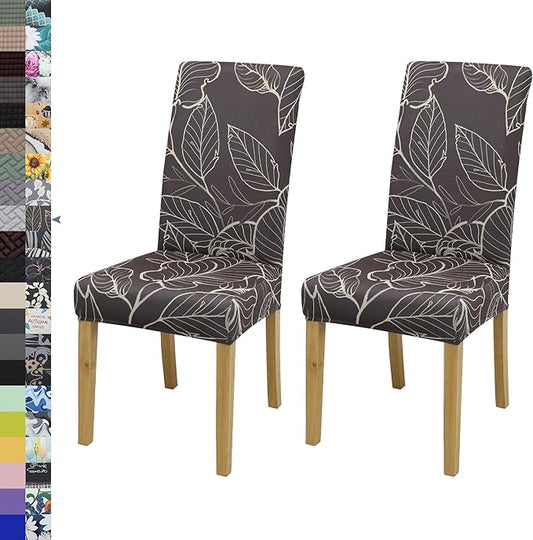 BIETYONE Chair Covers,Dining Room Chair Covers Set of 2,Stretch Kitchen Chair Cover,Washable Dining Chair Cover,Parsons Chair Slipcovers Protective,for Home,Restaurant,Banquet