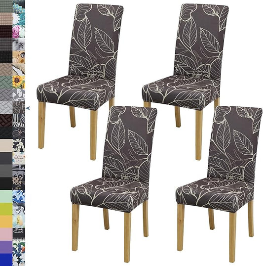 BIETYONE Chair Covers,Dining Room Chair Covers Set of 4,Stretch Kitchen Chair Cover,Washable Dining Chair Cover,Parsons Chair Slipcovers Protective,for Home,Restaurant,Banquet