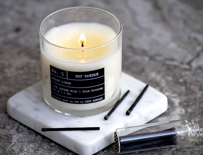 Lulu Candles | Poolside | Luxury Scented Soy Jar Candle | Hand Poured in The USA | Highly Scented & Long Lasting (6 Oz.)