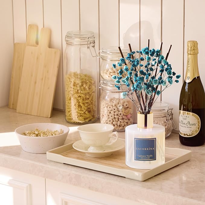 COCORR??NA Reed Diffuser - Cashmere Vanilla 6.7 fl oz Reed Diffuser for Bedroom Bathroom Home D??cor