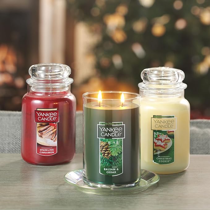 Yankee Candle Sparkling Cinnamon Scented Classic 22oz Large Jar Single Wick Candle Over 110 Hours of Burn Time