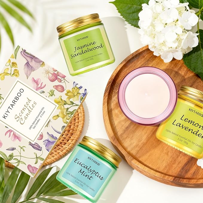 6 Pack Candle for Women | Scented Candles Set- Candles for Home Scented, Soy Wax Candles Bulk, Aromatherapy Candle Gifts Set for Women, Birthday, Valentine, Christmas, Anniversary Present