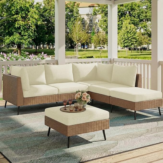 hyha Milk Silk Couch Cushion Covers, Soft Magic Sofa Covers Washable for 2 Cushion Couch, Stretch Sectional Outdoor Cushion Covers for Patio Furniture with Elastic Bottom(2 Packs, Cream)